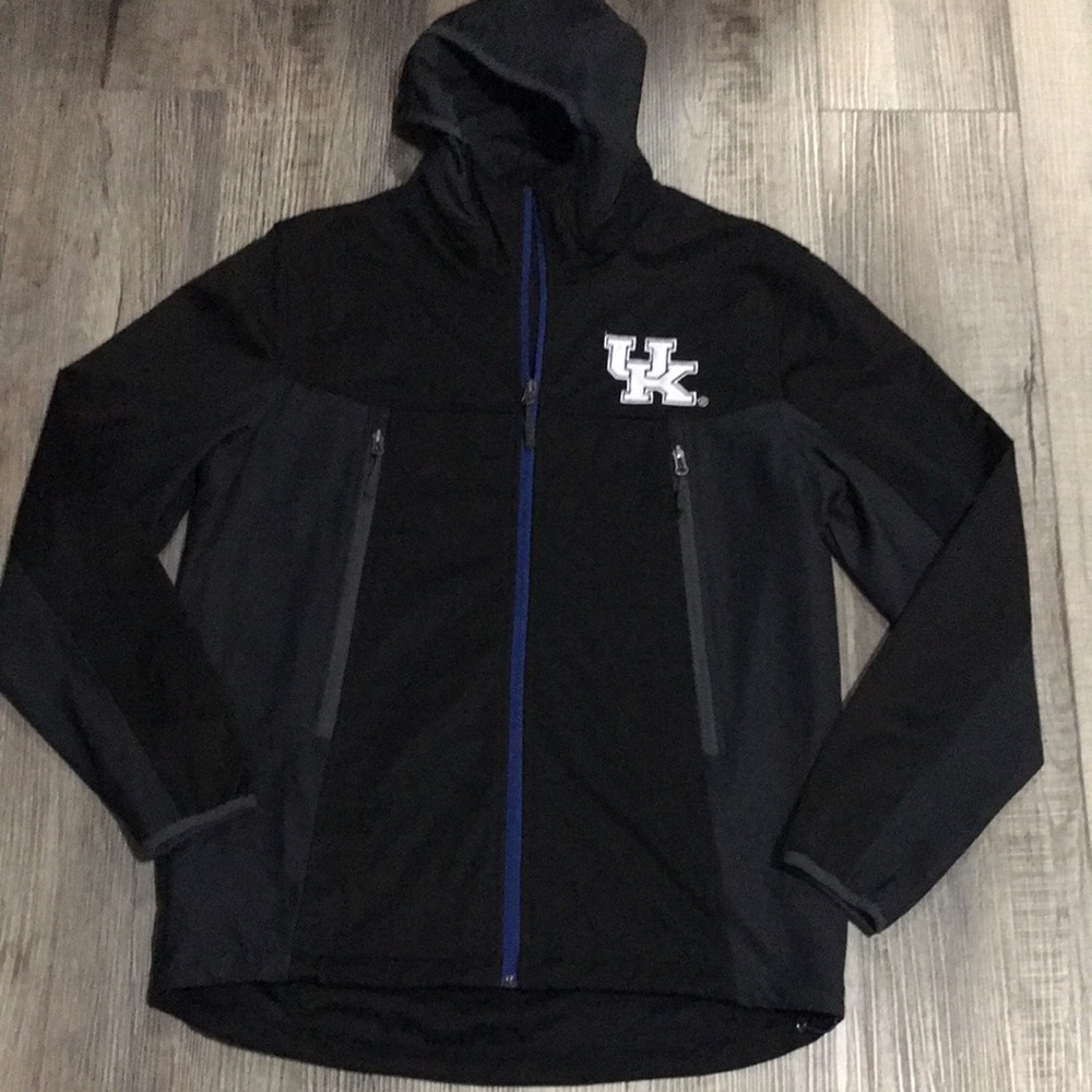 Men's University of Kentucky Black Hooded Jacket.